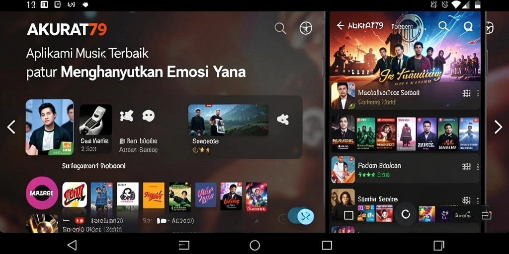 Screenshot dari gameplay interaktif musik di AKURAT79.