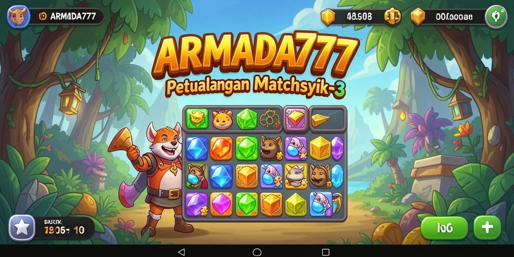 Tampilan gameplay ARMADA777 yang menarik dan penuh warna.