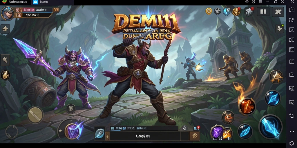 Tampilan gameplay <strong>DEMI11</strong> yang memukau dan aksi petualangan seru.