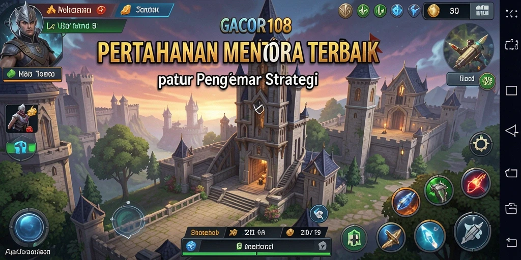 GACOR108 menampilkan gameplay Tower Defense dengan menara dan musuh yang beragam.