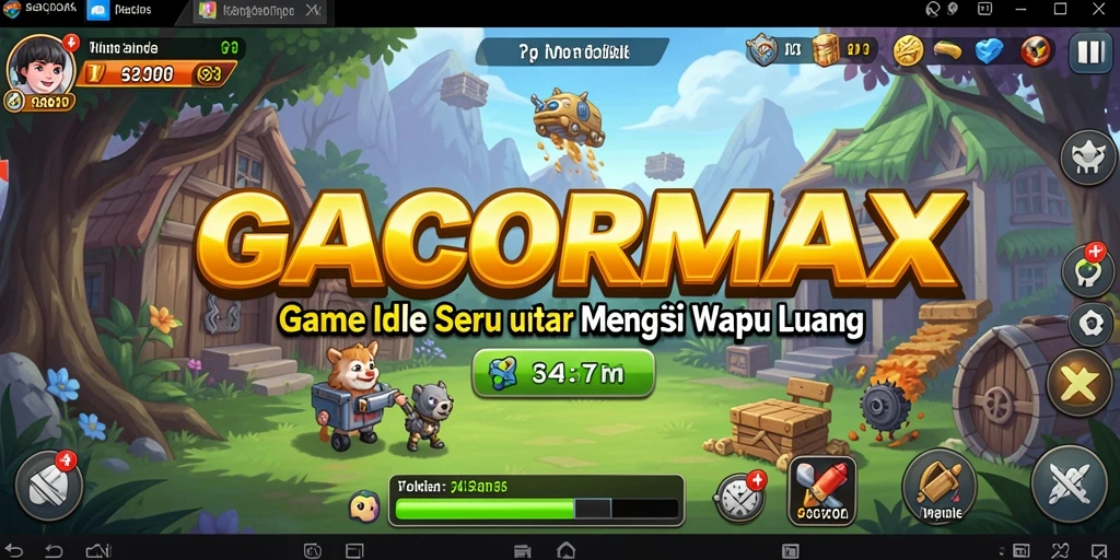 Screenshot utama GACORMAX menampilkan aksi gameplay Idle yang seru.