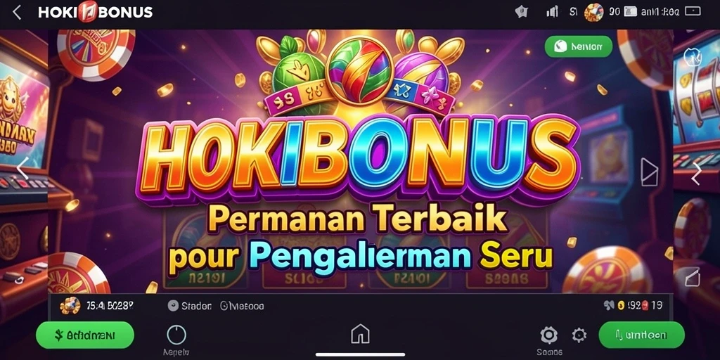 Screenshot menunjukkan gameplay seru dari HOKIBONUS dengan berbagai fitur menarik.