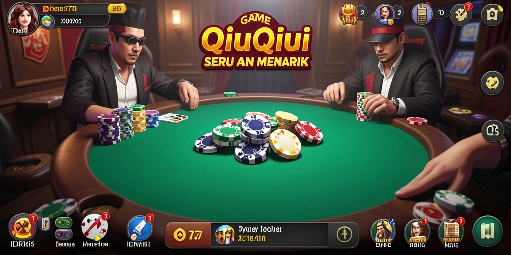 Tampilan gameplay QiuQiu yang seru dan menegangkan.