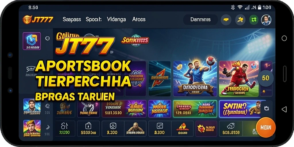 Tampilan gameplay Sportsbook JT777 yang menarik dan interaktif.