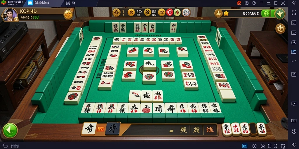 Tampilan gameplay KOPI4D yang memukau dalam permainan Mahjong.