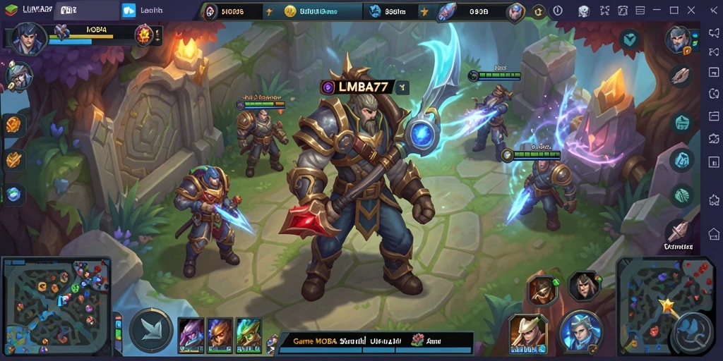 Gameplay seru dan menegangkan dari LUMBA77 di arena MOBA.