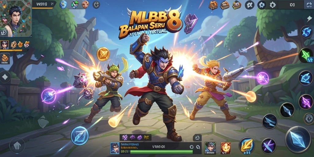 Tampilan menarik gameplay balapan MLBB8 yang menegangkan.