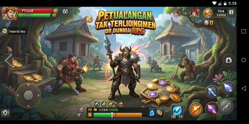 Tampilan gameplay PGG68 yang menakjubkan dengan aksi RPG yang menarik.