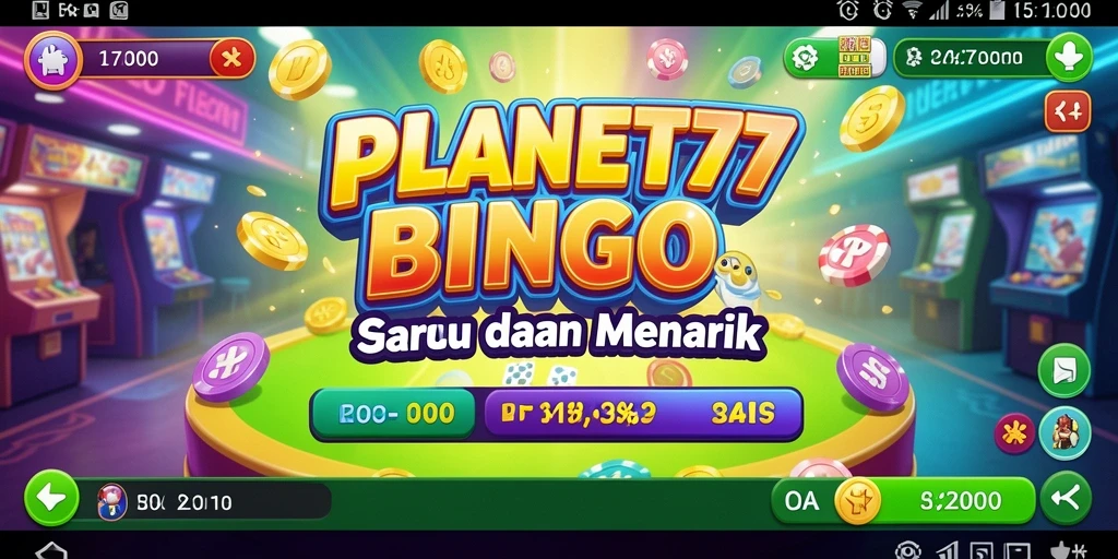 Tampilan menarik dari gameplay Bingo dalam PLANET77