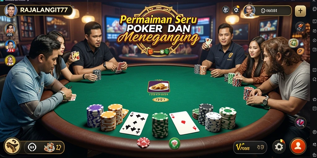 Tampilan gameplay RAJALANGIT77 yang seru dan mendebarkan.