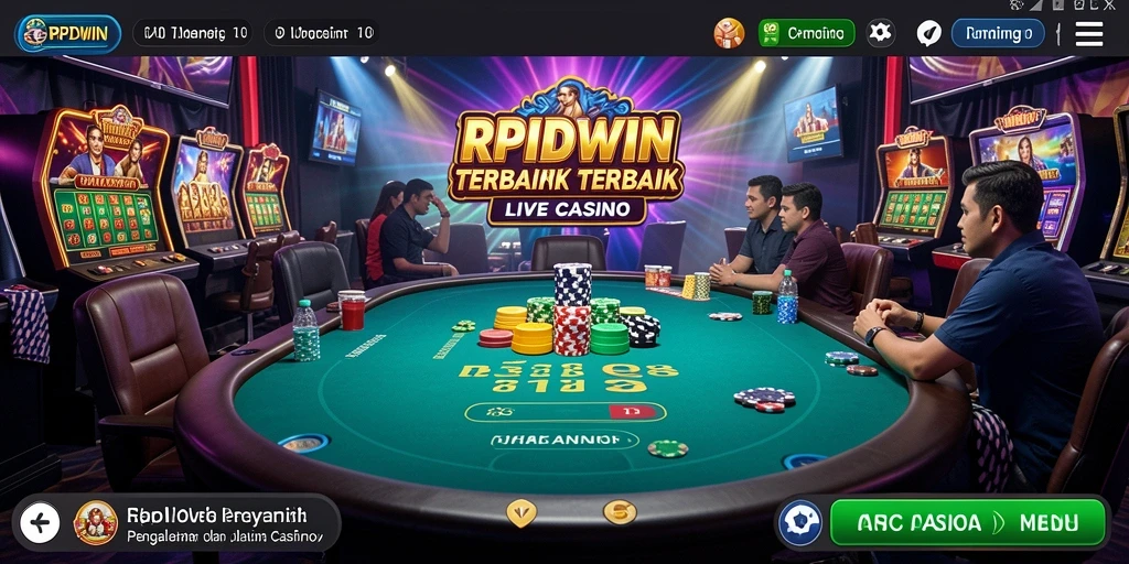 Tampilan gameplay RPIDWIN yang memukau dalam Live Casino.