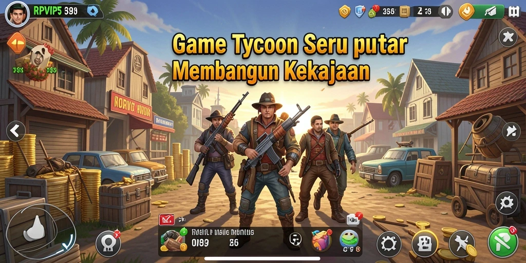 Tampilan gameplay menarik dari RPVIP5 yang penuh strategi Tycoon.