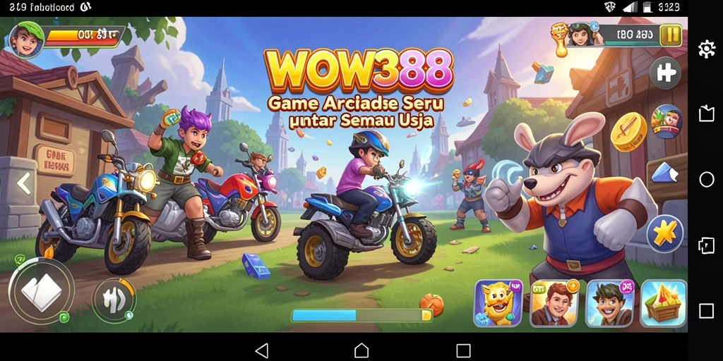 Tampilan gameplay seru dan menantang di WOW388.